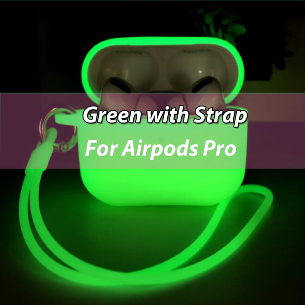 Silicone Case For Apple AirPods Pro Glowing In Dark Luminous Shockproof Protective Sleeve for Air Pods 2 Earphone Box Accessory