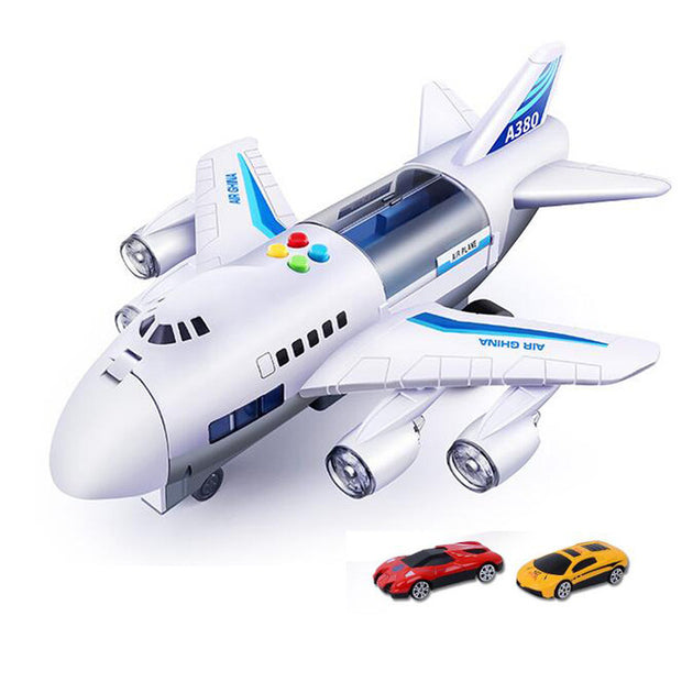 Kids Toys Simulation Track Inertia Airplane Music Stroy Light Plane Diecasts & Toy Vehicles Passenger Plane Toy Car Boys Toys