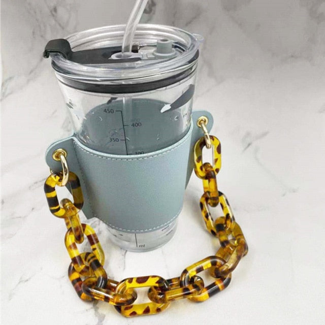 Hand-carrying Milk Tea Drink Cup Holder Detachable Chain