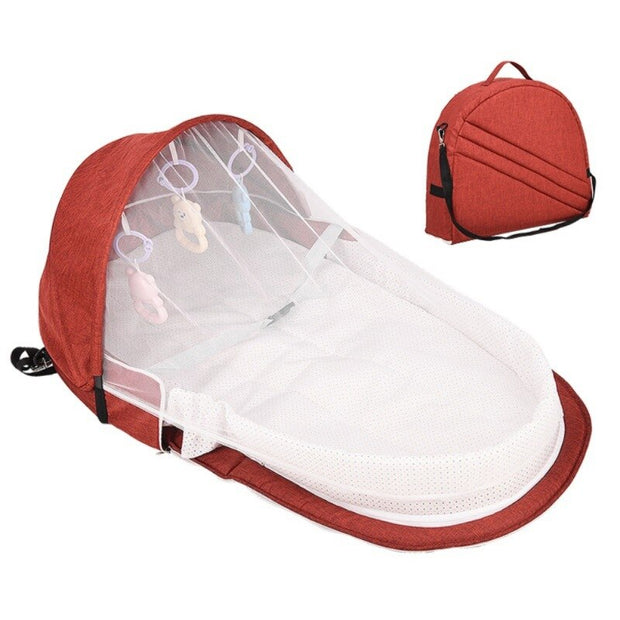 F-B New Baby Bed Travel Sun Protection Mosquito Net With Portable Bassinet Baby Foldable Breathable Infant Sleeping Basket