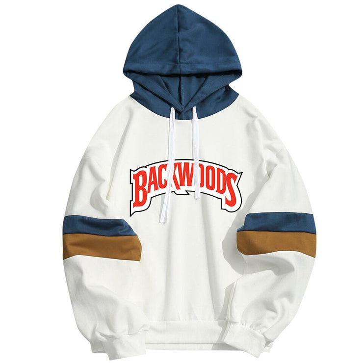 New Backwoods Letters Print Men Women Hoodies Hooded Sweatshirt Hoody Streetwear Patchwork Pullover Dropship Custom Clothing