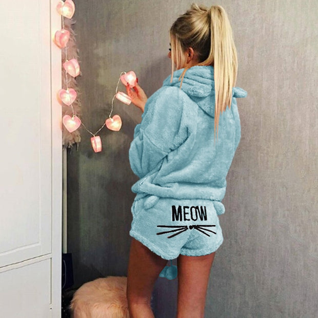 Meow Hoodie PJ's set