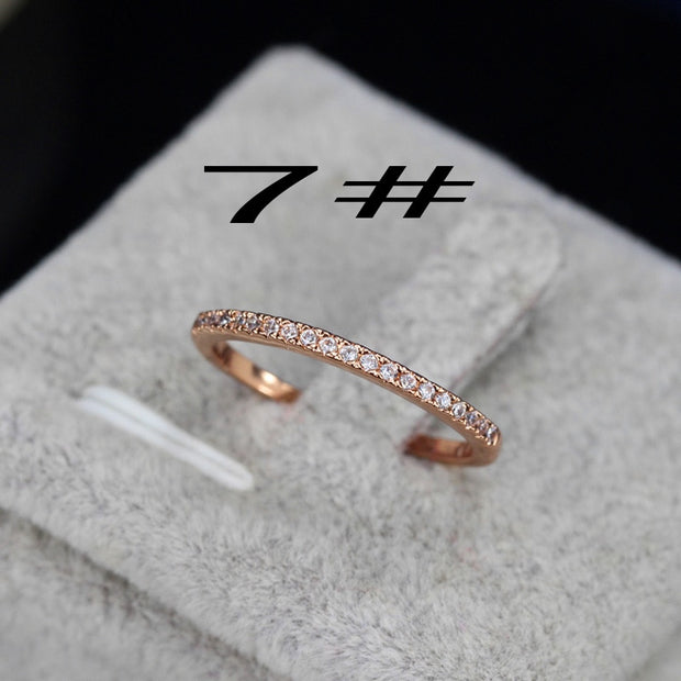 Women Captivate Bar Slider Brilliant Rose Gold Color Jewelry