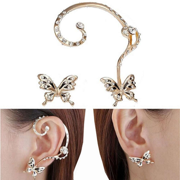 Gothic Women Butterfly  Earrings