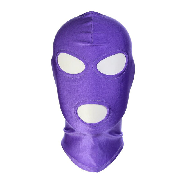 Spandex Erotic Fetish Open Mouth Hood Mask