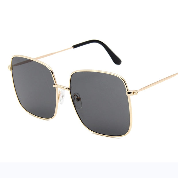 RBRARE Luxury Square Sunglasses Women Brand Designer Retro Alloy Frame Big Sun Glasses Vintage Gradient Male