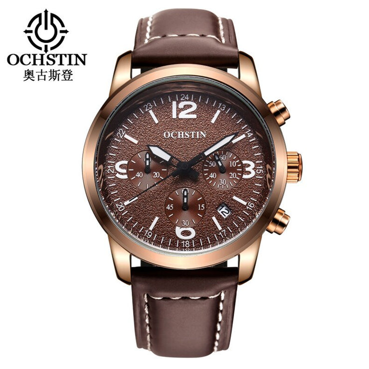 Mens Business Watches Top Brand Luxury Waterproof Chronograph Watch