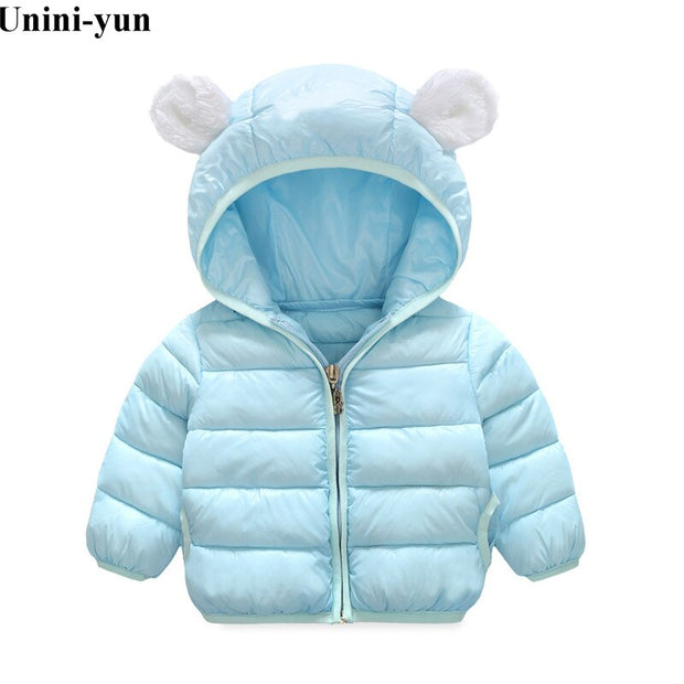 Kids Warm Outerwear Hooded Coat