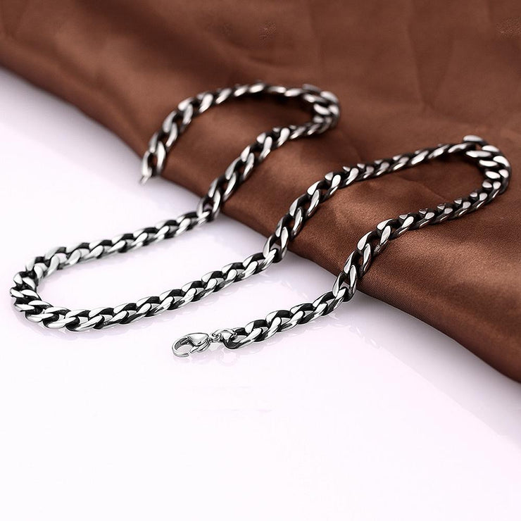 Large Thick Stainless Steel Chain Necklace 22"