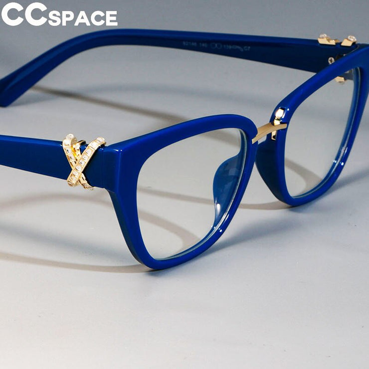 Cat Eye Glasses Frames Women Rhinestone