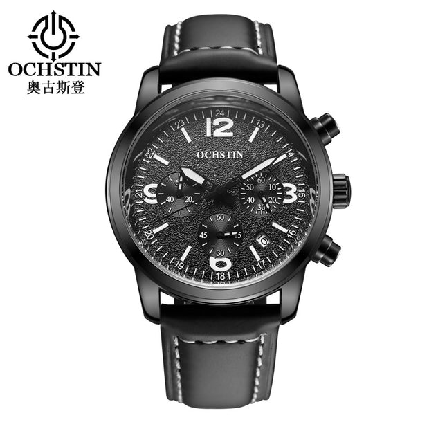 Mens Business Watches Top Brand Luxury Waterproof Chronograph Watch