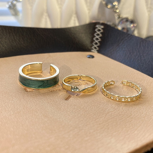 Three Piece Opening Rings