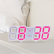 Home Living Room Decoration 3D Large LED Digital Wall Clock Date Time Electronic Display Table Alarm Clock Wall Home Decor