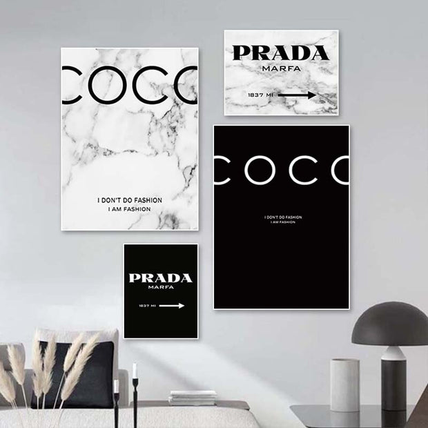 Letter Posters and Prints Modern Home Décor Canvas Painting