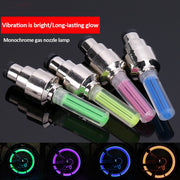 1/2Pcs Neon Lights Tire Wheel Valve Cap Light LED