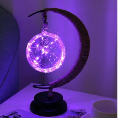 Led stars / moon / apple / Sepak takraw / Christmas decoration gift handmade hemp rope