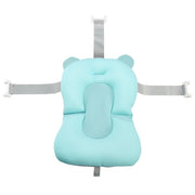 Foldable newborn bathtub, infant seat, with cushion, chair and shelf, bath mat