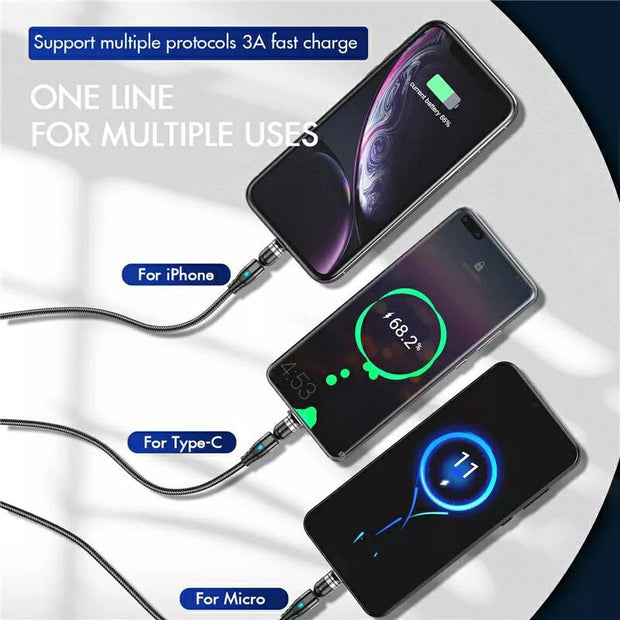 Magnetic USB Type C Micro Cable Fast Charge Magnet Phone Charger