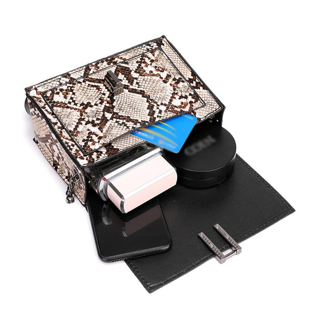 Crossbody Bags for Women Snake Print Shoulder Bag