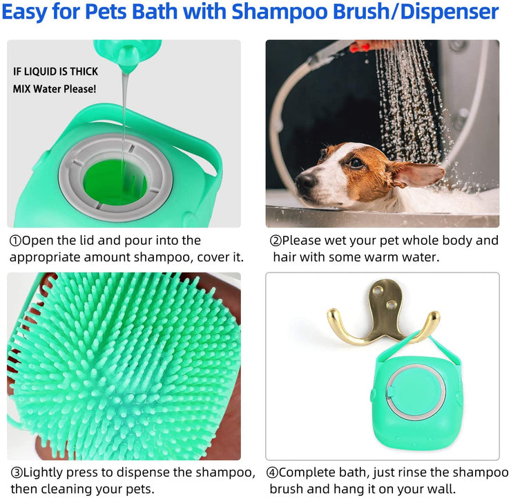 Pet Dog Shampoo Massager Brush Cat Massage Comb