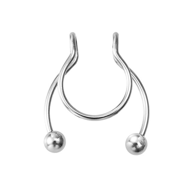 Fake Nose Ring Non Piercing Horseshoe Septum Piercing