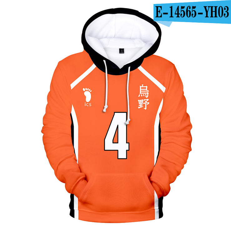 Young manga Harajuku Hooded Sweatshirt 2020 Haikyuu!! Cool Fashion 3D Sawamura Daichi  Adult Kids Pullovers Hoodies Sweatshirts