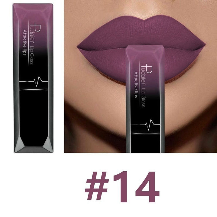 Waterproof Nude Matte Velvet Glossy Lip Gloss