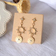 Crystal Sun Earrings