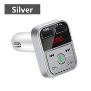 Car Bluetooth 5.0 FM Transmitter Wireless Adapter Mic Audio Receiver Auto MP3 Player 2.1A Dual USB Fast Charger Car Accessories