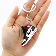 3D Mini Shoes Keychain Anime British Style Small Sneaker Keychains For Bags Small Gift Key Chain Jewelry Car Keyring Accessory