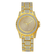 Iced Out Pave Quavo Diamond Watch - Gold