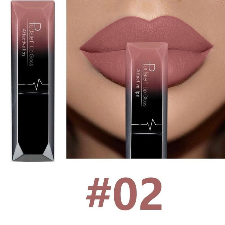 Waterproof Nude Matte Velvet Glossy Lip Gloss