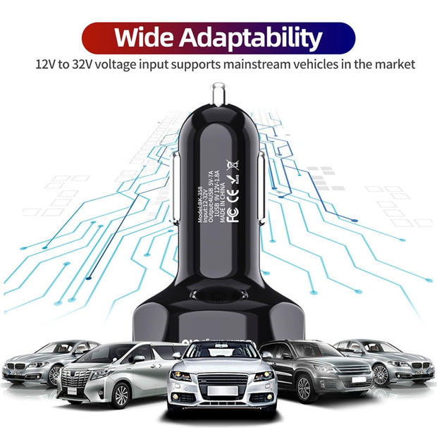 Car Mobile Phone Charger USB Charger  For Iphone 11Pro GPS Fast Charging