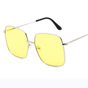 RBRARE Luxury Square Sunglasses Women Brand Designer Retro Alloy Frame Big Sun Glasses Vintage Gradient Male