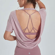 Sexy Backless Yoga Top Loose Quick Dry Tank Top