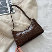 Crocodile Pattern PU Leather Handbag Female Shoulder Bag