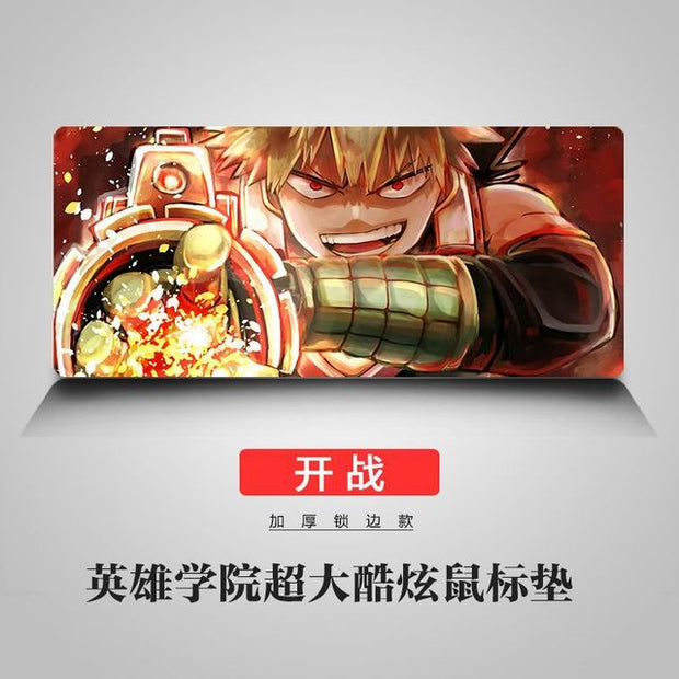 My Hero Academia waterproof Compute Mouse Pad Gaming Mousepad Anti-slip Natural Rubber with Locking Edge Mouse Mat