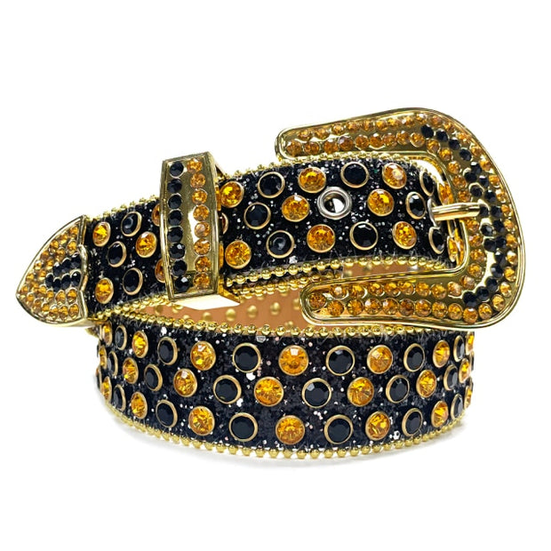 Western Cowgirl Cowboy Bling Bling Rhinestones Belt Quality Studded Belt For Women Men Fashion Cinto De Strass Ceinture Femme