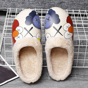 Cotton Slippers 2021 New Men's And Women's Sesame Street Slippers Men's Bone White Shoe Rack Soft Bottom Indoor Warm Slippers