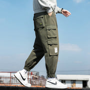 Ribbons Harem Joggers Men Cargo Pants Streetwear 2021 Hip Hop Casual Pockets Track Pants Male Harajuku Fashion Trousers