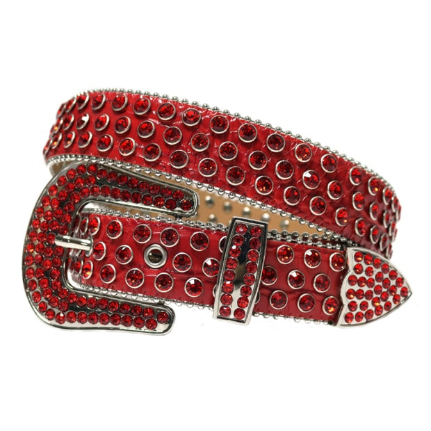 Western Cowgirl Cowboy Bling Bling Rhinestones Belt Quality Studded Belt For Women Men Fashion Cinto De Strass Ceinture Femme