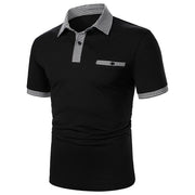 Men Polo Men Shirt Short Sleeve Polo Shirt Contrast Color Polo New Clothing Summer Streetwear Casual Fashion Men Tops