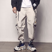 Ribbons Harem Joggers Men Cargo Pants Streetwear 2021 Hip Hop Casual Pockets Track Pants Male Harajuku Fashion Trousers