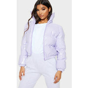 Padded Women's Short Coat Candy Colors Puff Sleeve Warm Casual Padded Jacket Outwear