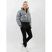 Padded Women's Short Coat Candy Colors Puff Sleeve Warm Casual Padded Jacket Outwear