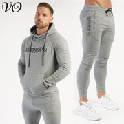 Men's Jogger Spring And Autumn Gym Sports Suit Cotton Casual hoodies Pullover Hoodie Men Trousers Sportswear Fitness Sweatpants