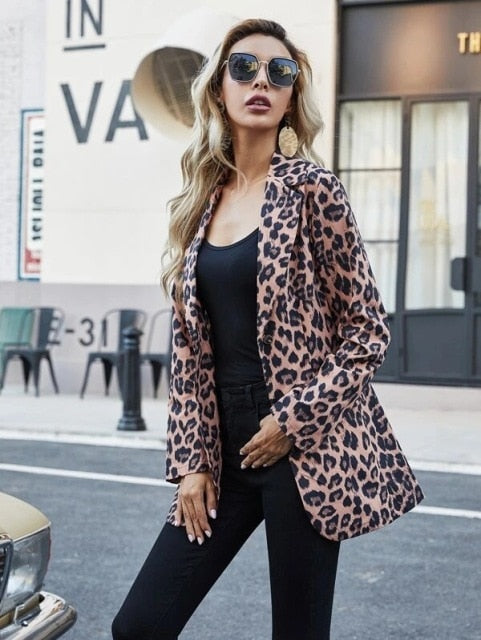 Vintage Letter Irregular Printing Blazer Women Jacket High Street Fashion 2021 New Plus Size Elegant Lady Coat American Stylish