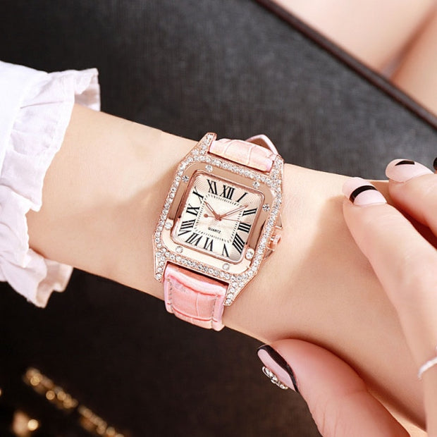 2022 Women Watches Bracelet set Starry Sky Ladies Bracelet Watch Casual Leather Quartz Wristwatch Clock Relogio Feminino