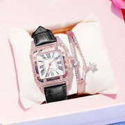 2022 Women Watches Bracelet set Starry Sky Ladies Bracelet Watch Casual Leather Quartz Wristwatch Clock Relogio Feminino