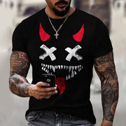 XOXO pattern 3d printed t-shirt fashion men's street casual sports shirt male O-neck oversized t-shirt